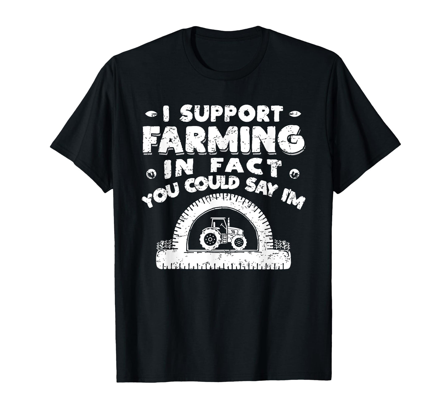 Funny Farmer Farming Tractor Pun Pro-Tractor T-Shirt
