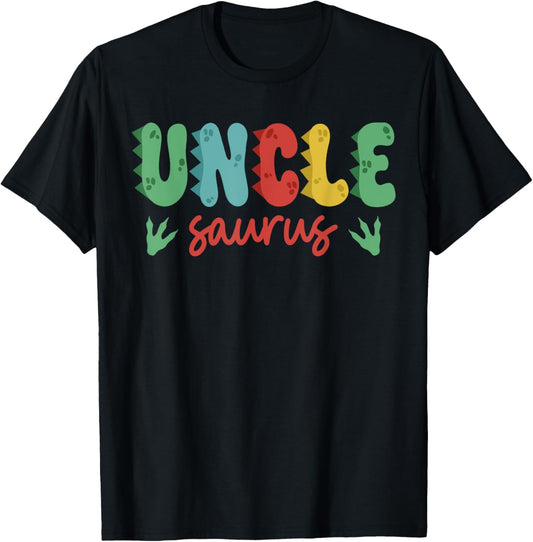Uncle Saurus Rex Dinosaur Birthday Family Matching Crew T-Shirt