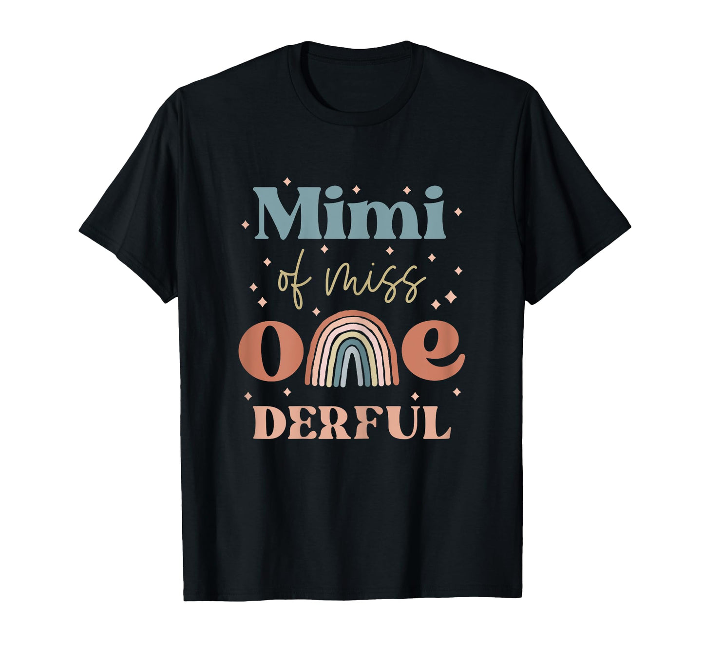 Mimi of Miss Onederful Boho Rainbow Daughter First Birthday T-Shirt