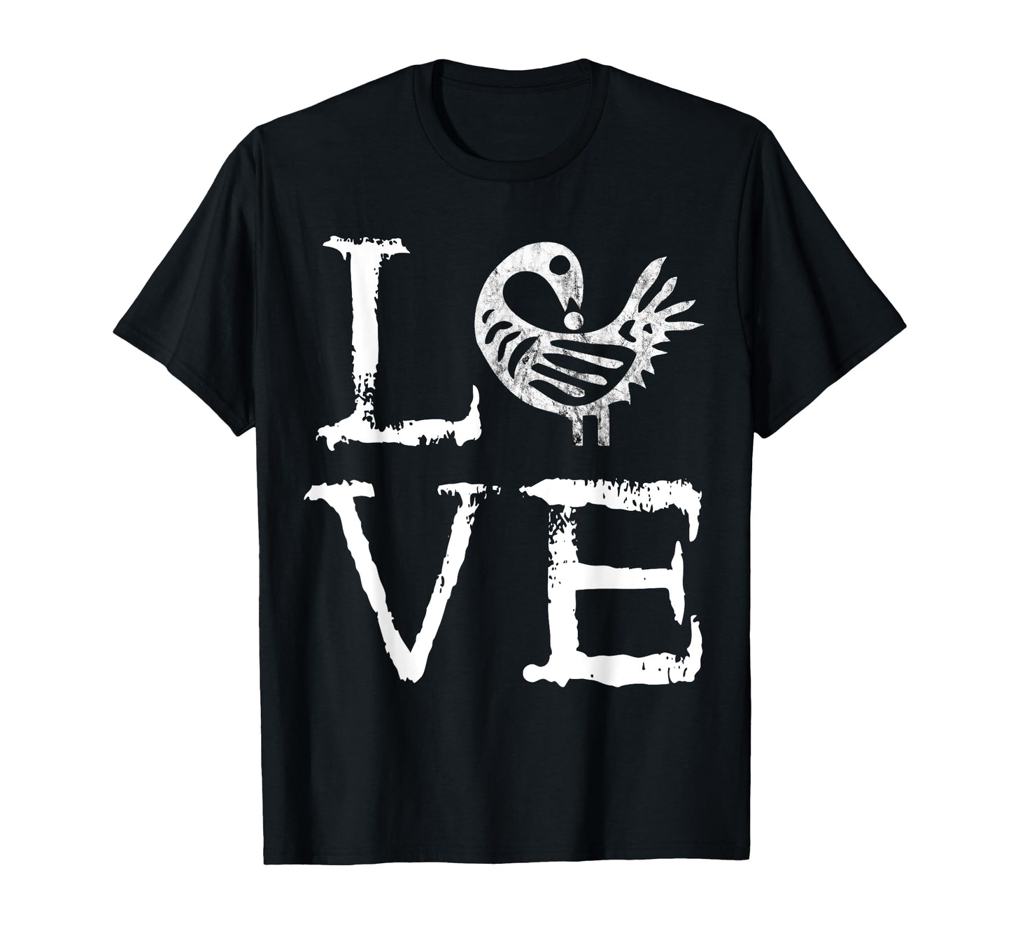 Sankofa African Bird Afrocentric Adinkra Symbol Love T-Shirt