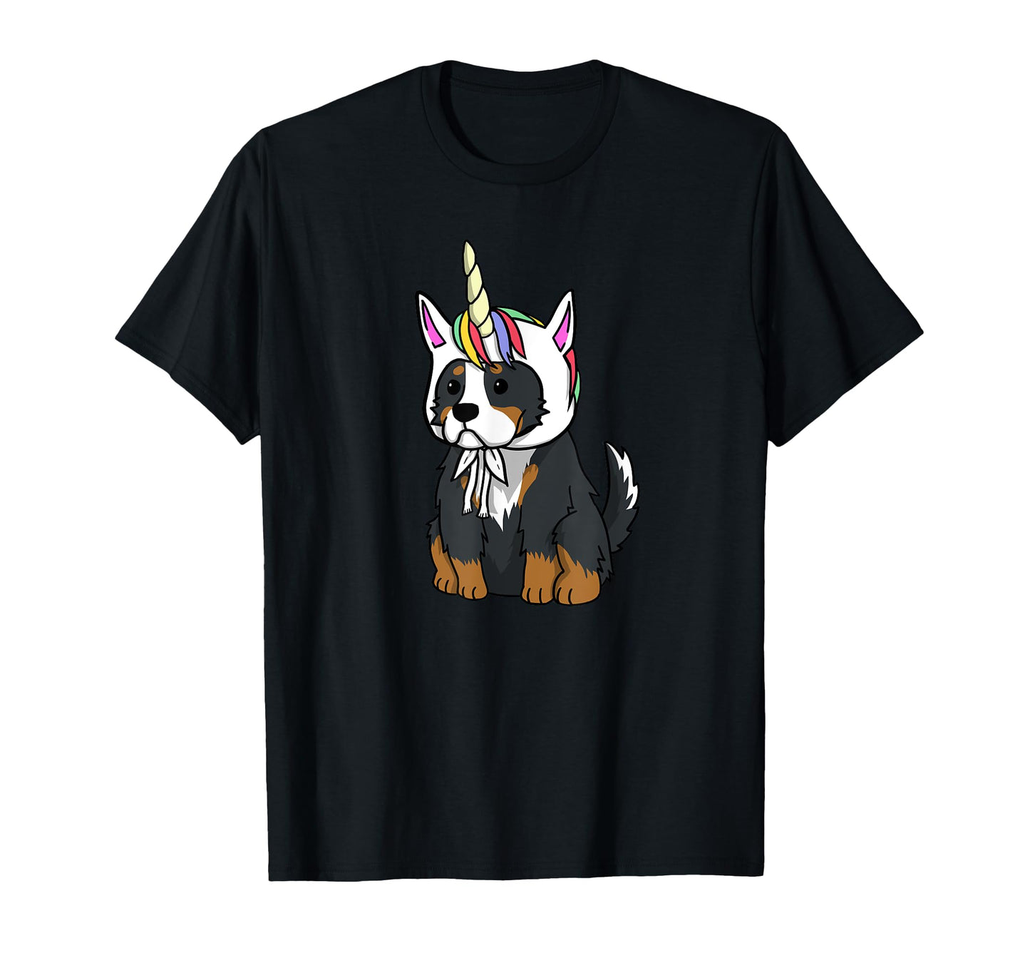 Bernese Mountain Dog Unicorn Hat Funny Dog Gift Men Women Girls Kids T-Shirt