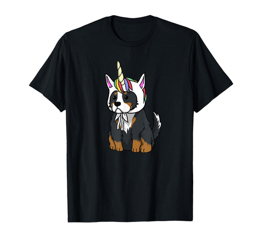 Bernese Mountain Dog Unicorn Hat Funny Dog Gift Men Women Girls Kids T-Shirt