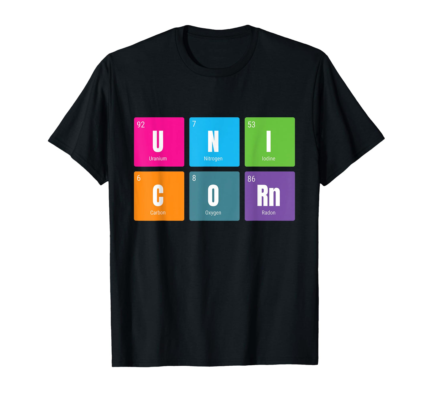 Periodic Table Rainbow Unicorn - Mystical Creature T-Shirt