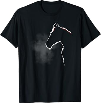 Horse Silhouette Tee Shirt - Horse Related Gifts T-Shirt