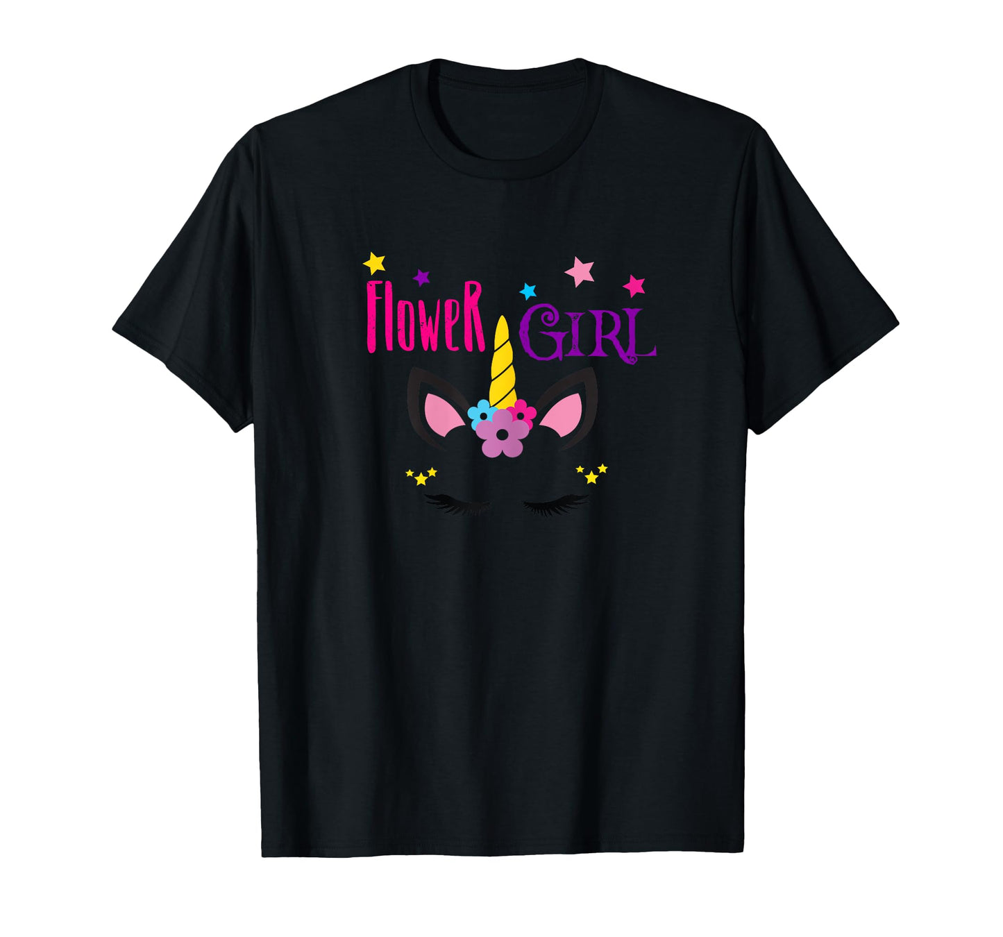 Flower Girl Unicorn T-Shirt T-Shirt
