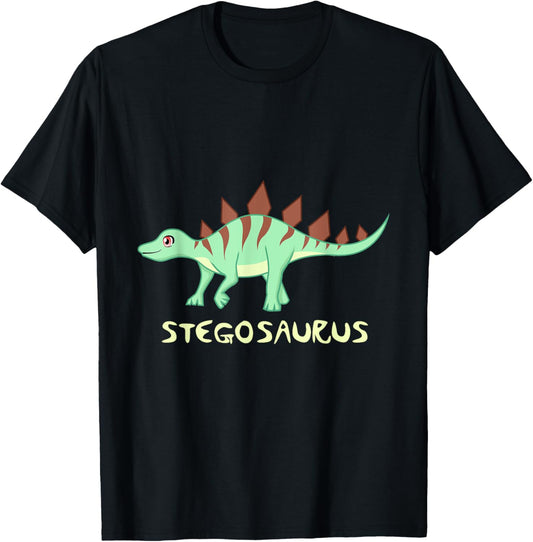 Dinosaur stegosaurus tee t shirt figure for kids boys girls T-Shirt