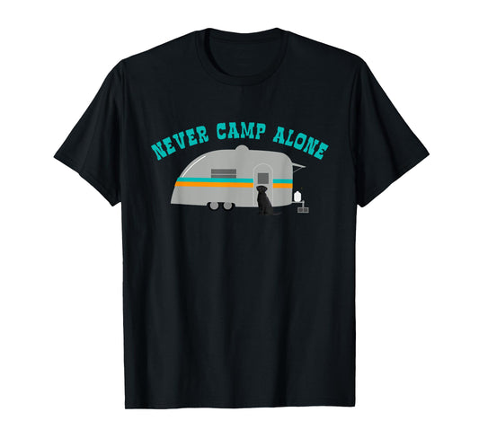 Black Labrador Retriever Gifts Lab Dog RV Trailer Camping T-Shirt