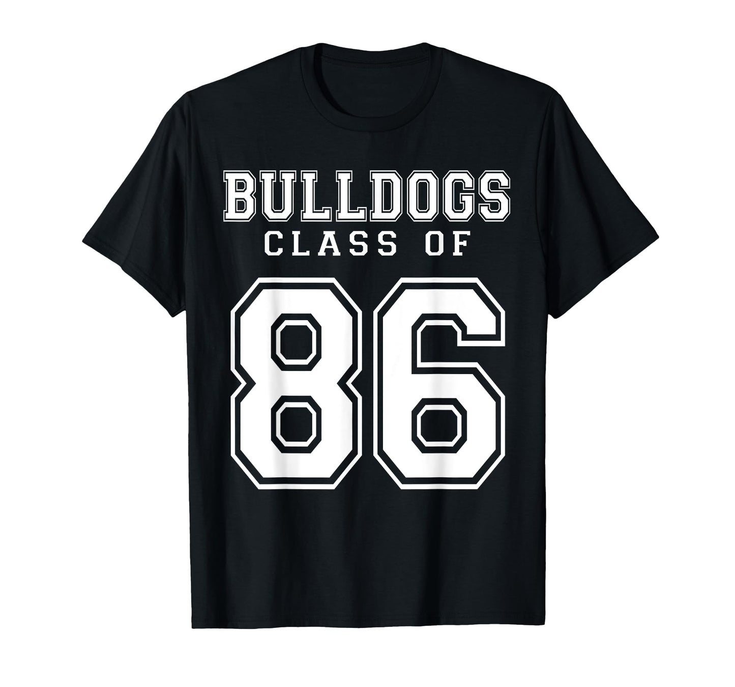 Class Of 1986 Bulldogs Custom Graduation Senior Personalized T-Shirt