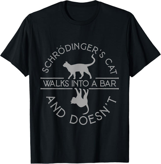 Physics Lover Science Professor Gifts & Tees Schrodingers Cat Physics T-Shirt