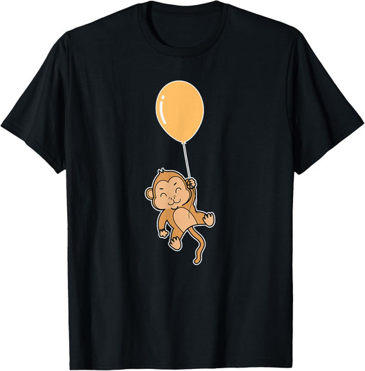 Monkey with Birthday Balloon T-Shirt