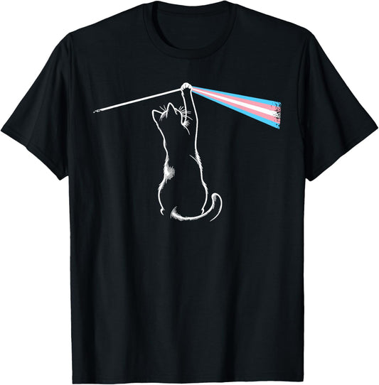 Cat Rock Music Trans Pride LGBT Transgender Cat Lover Gift T-Shirt