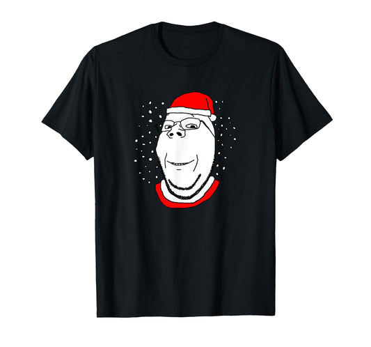 Soyjak Soy Wojak Soyboy Santa Christmas Wholesome Gapejak T-Shirt