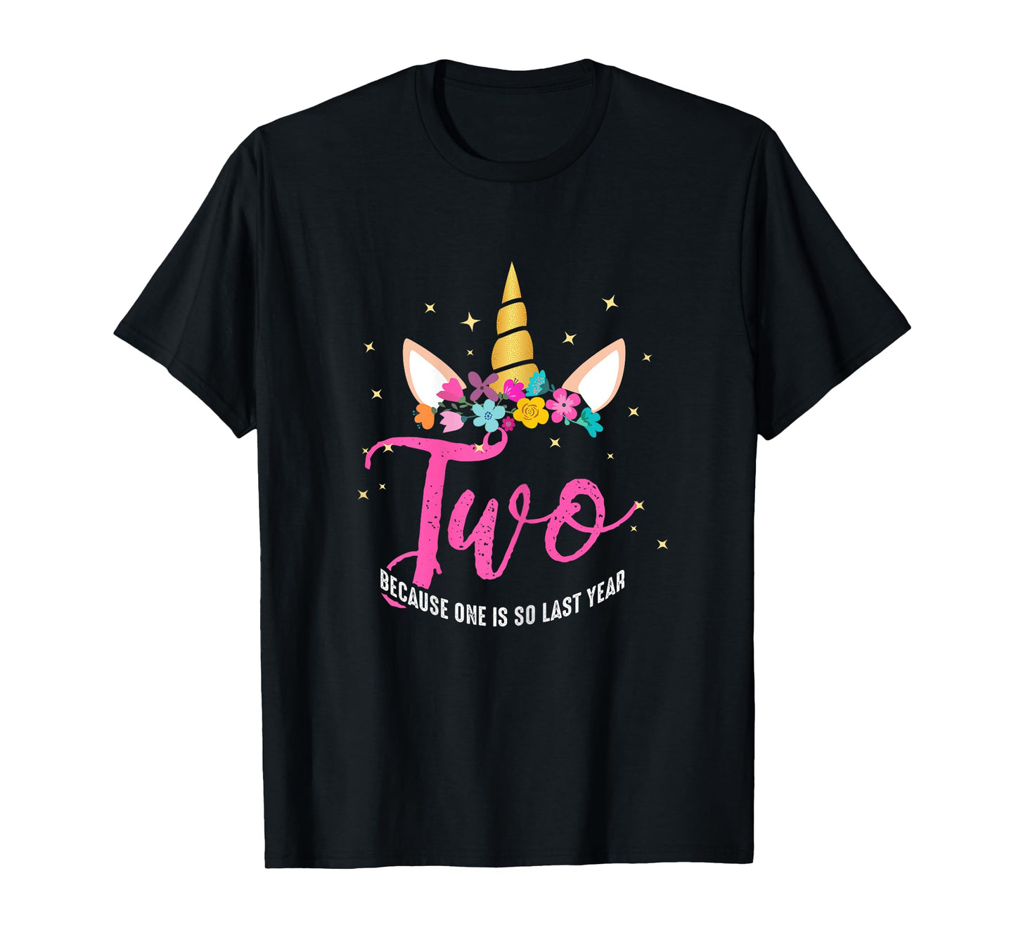 2 Years Old Birthday Girl Gifts Unicorn 2nd Birthday T-Shirt