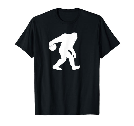 Bigfoot loves bowling funny Bigfoot bowling T-Shirt