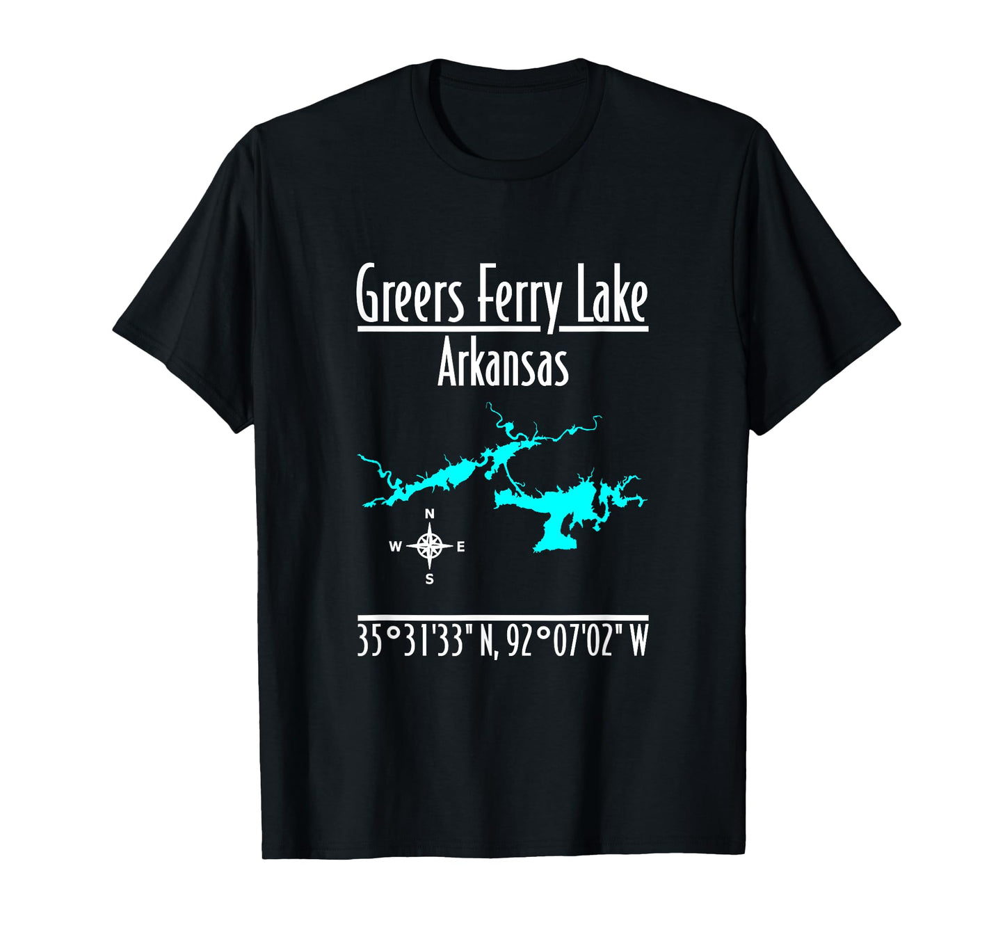 Modern Greers Ferry Lake - Arkansas T-Shirt