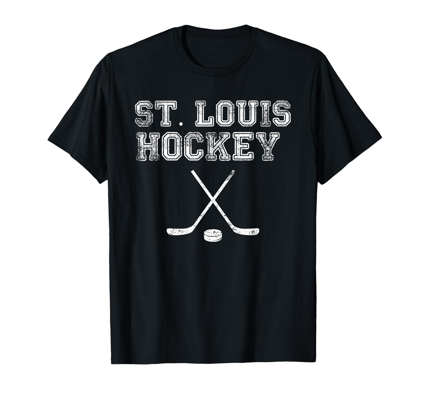 Vintage St. Louis Ice Hockey Sticks State Outile STL Tee T-Shirt