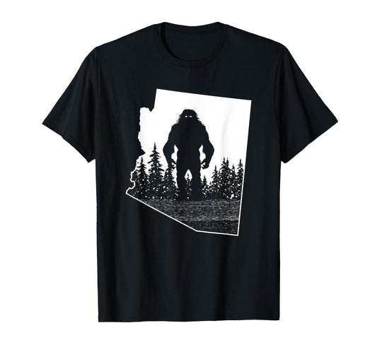Arizona Bigfoot Nature State Pride Cool Sasquatch Silhouette T-Shirt