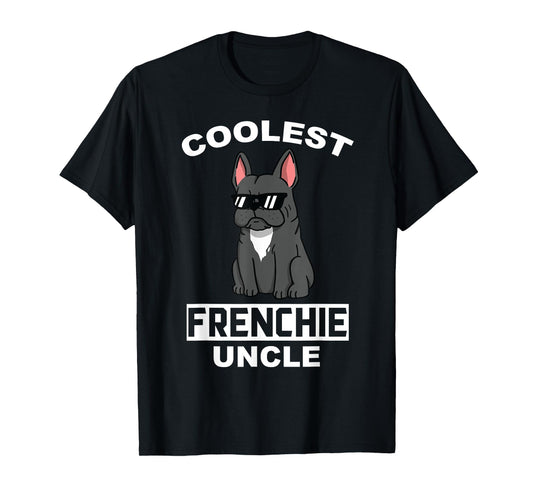 Coolest French Bulldog Uncle Funny Dog T-Shirt for Men Women