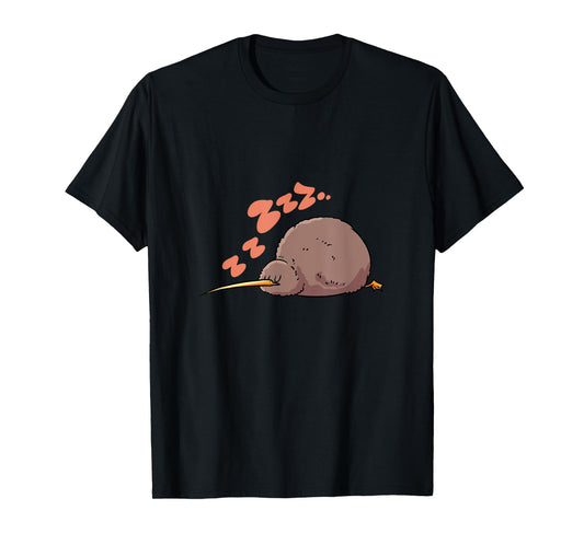 Kiwi Bird Sleeping Shirt Tired Pajama Graphic T-Shirt