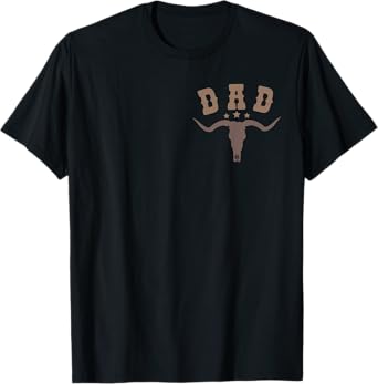 Dad Skull Second Birthday Boy Western Rodeo Family Matching T-Shirt
