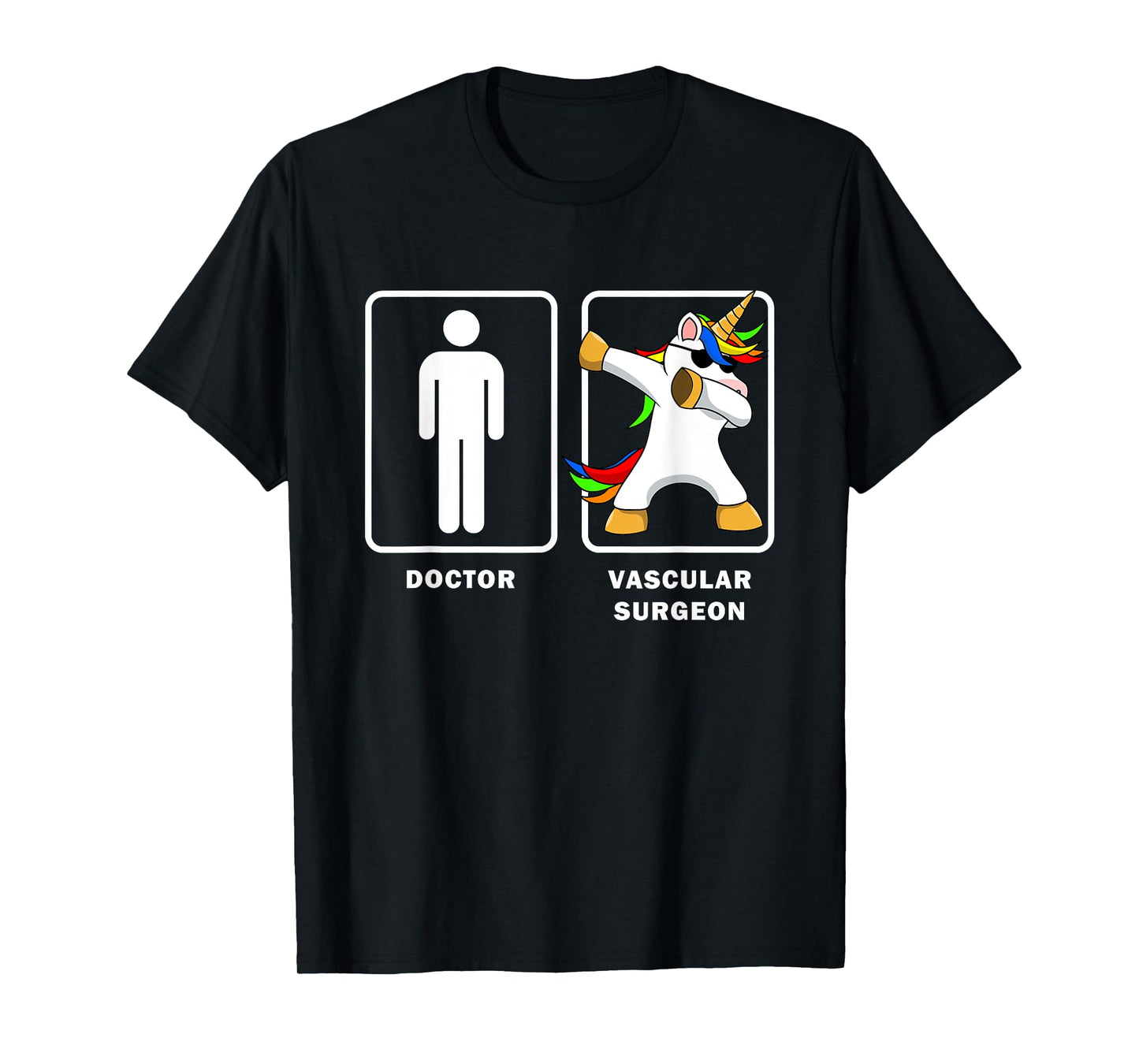 Vascular Surgeon VS Doctor Dabbing Unicorn Shirt Medical T-Shirt
