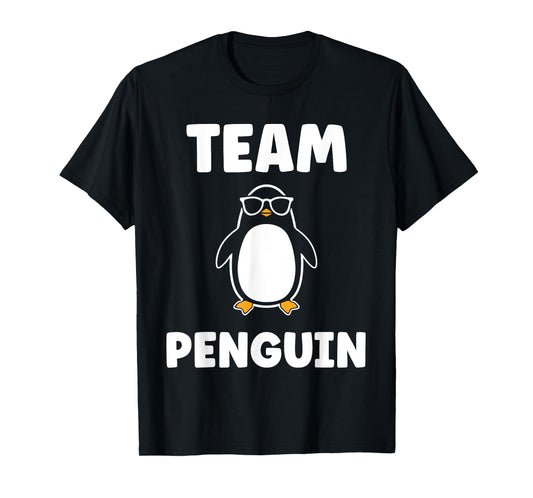 Little Penguins animal cute minimalist simple team Penguin T-Shirt