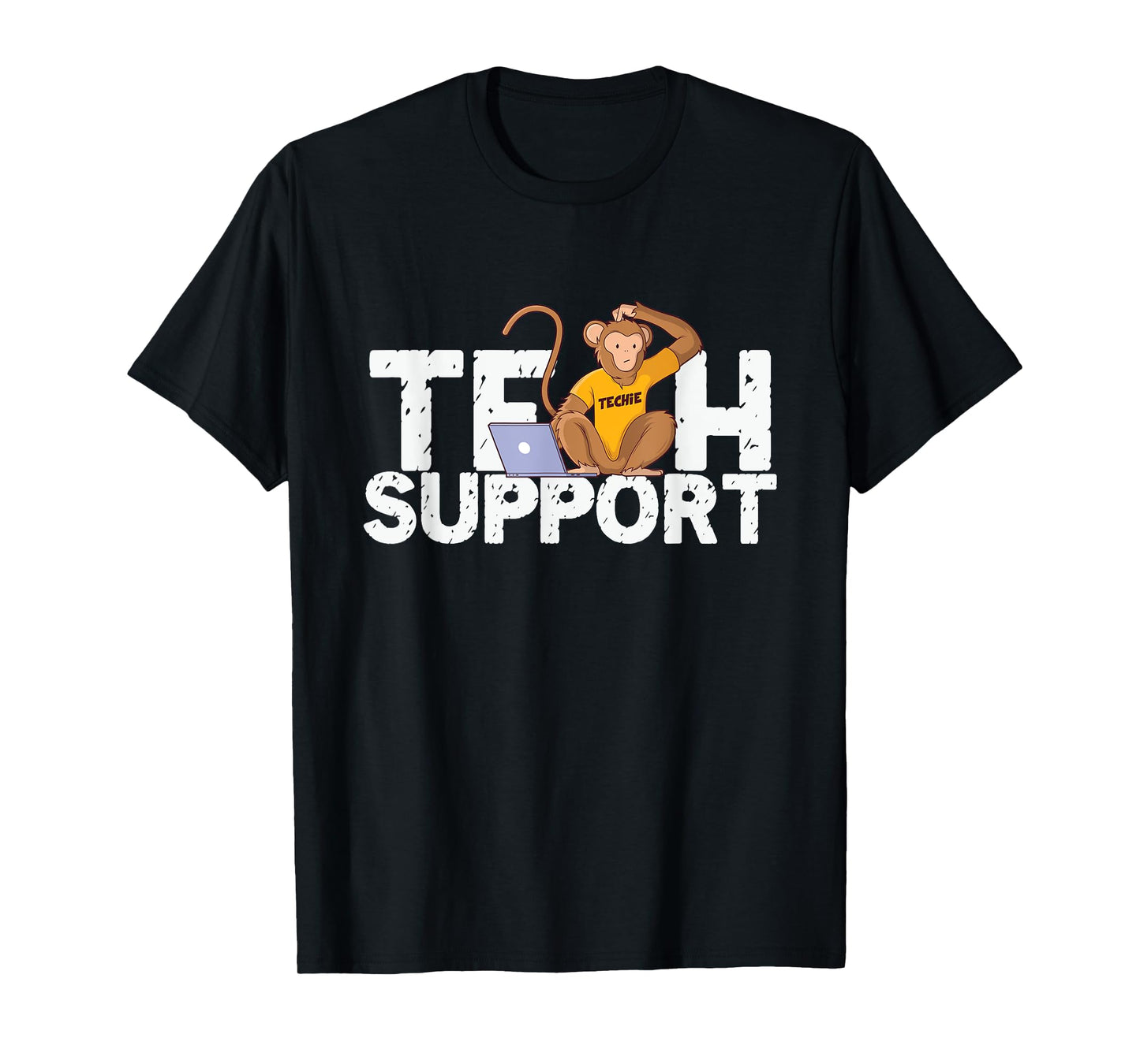 Tech Support Monkey Computer Programmer Customer Service T-Shirt