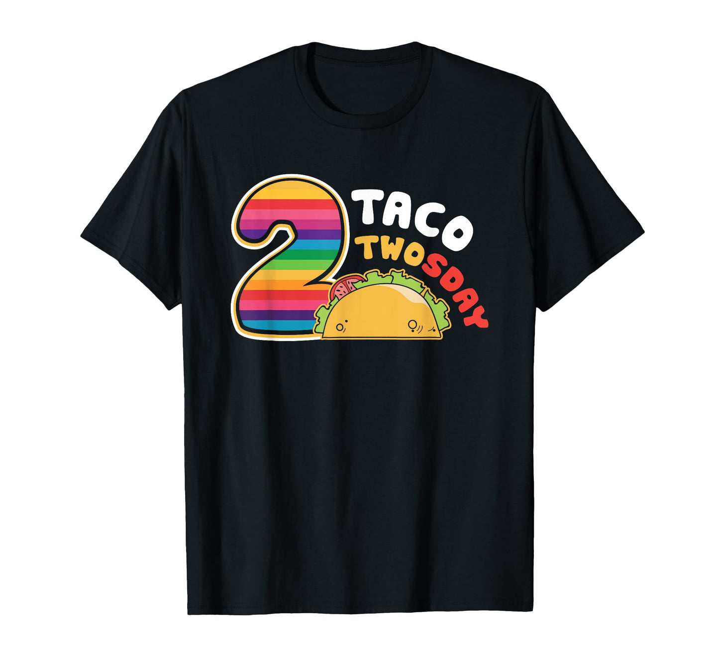 Taco Twosday 2nd Birthday Gift for Kids Boy Girl T-Shirt