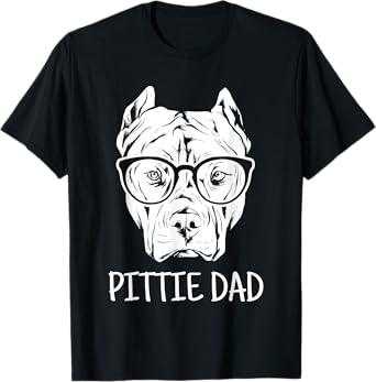 Pittie Dad Pitbull Dog Lovers Gift T-Shirt