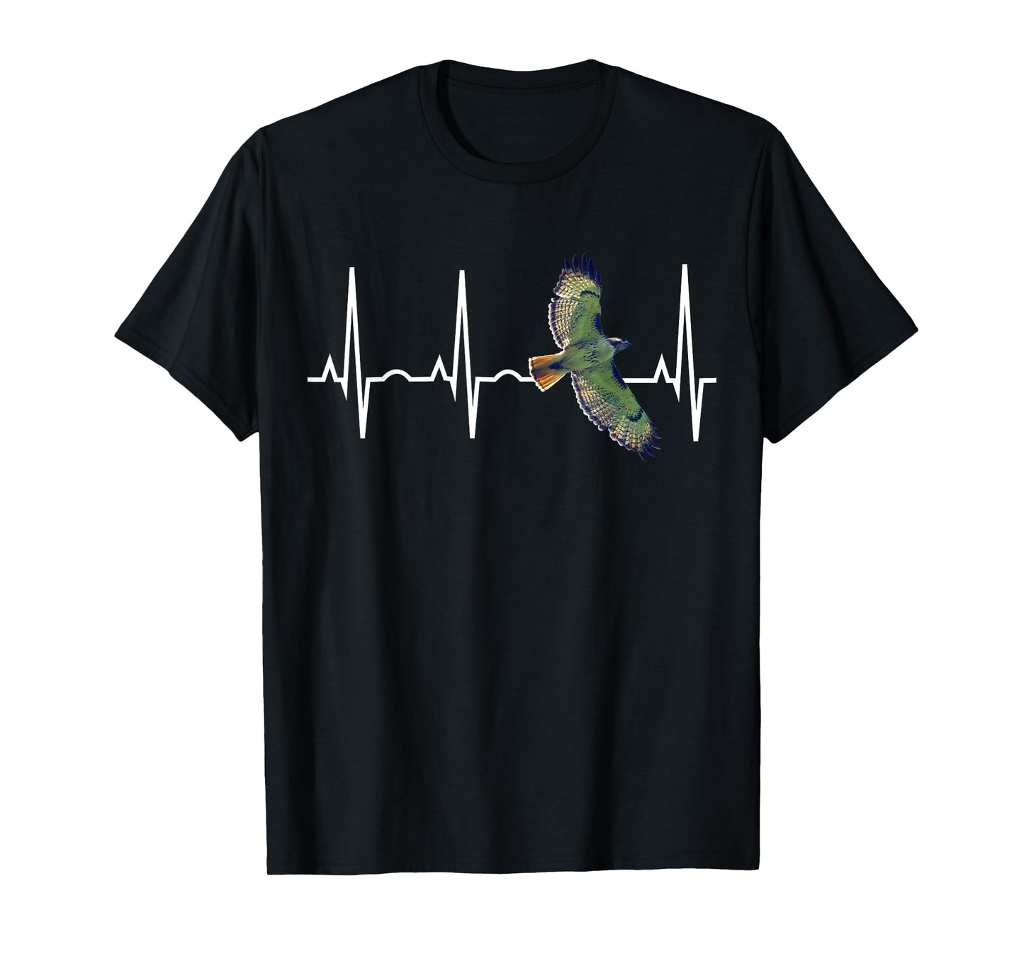 Red Tail Hawk Heartbeat T-Shirt - Best Buteo TShirt T-Shirt
