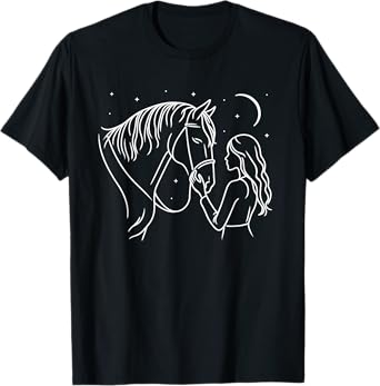 Cute Horse Horseback Riding Lover Horse Rider Lovers T-Shirt