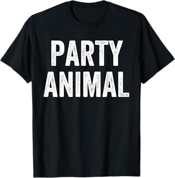 Party Animal And Animal Control Funny Matching Couples Humor T-Shirt