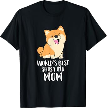 World's Best Shiba Inu Mom Dog Shiba Mama Cute Shiba Inu T-Shirt