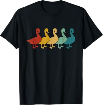 Goose Retro Vintage Style 70s 80s Animals Lover T-Shirt