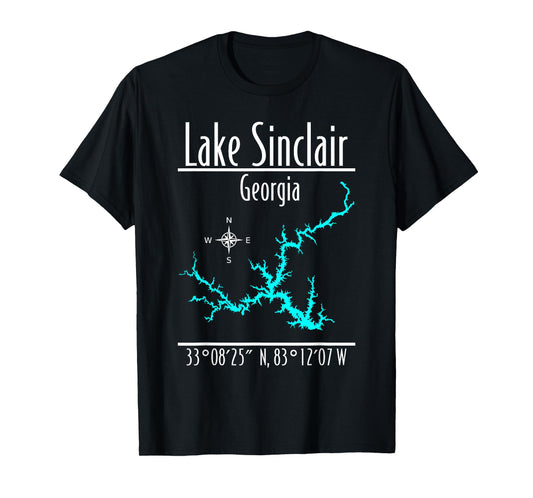Modern Lake Sinclair - Georgia T-Shirt