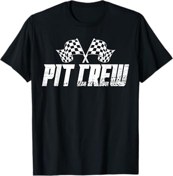 Pit Crew Family Racing Birthday Race Car T-Shirt