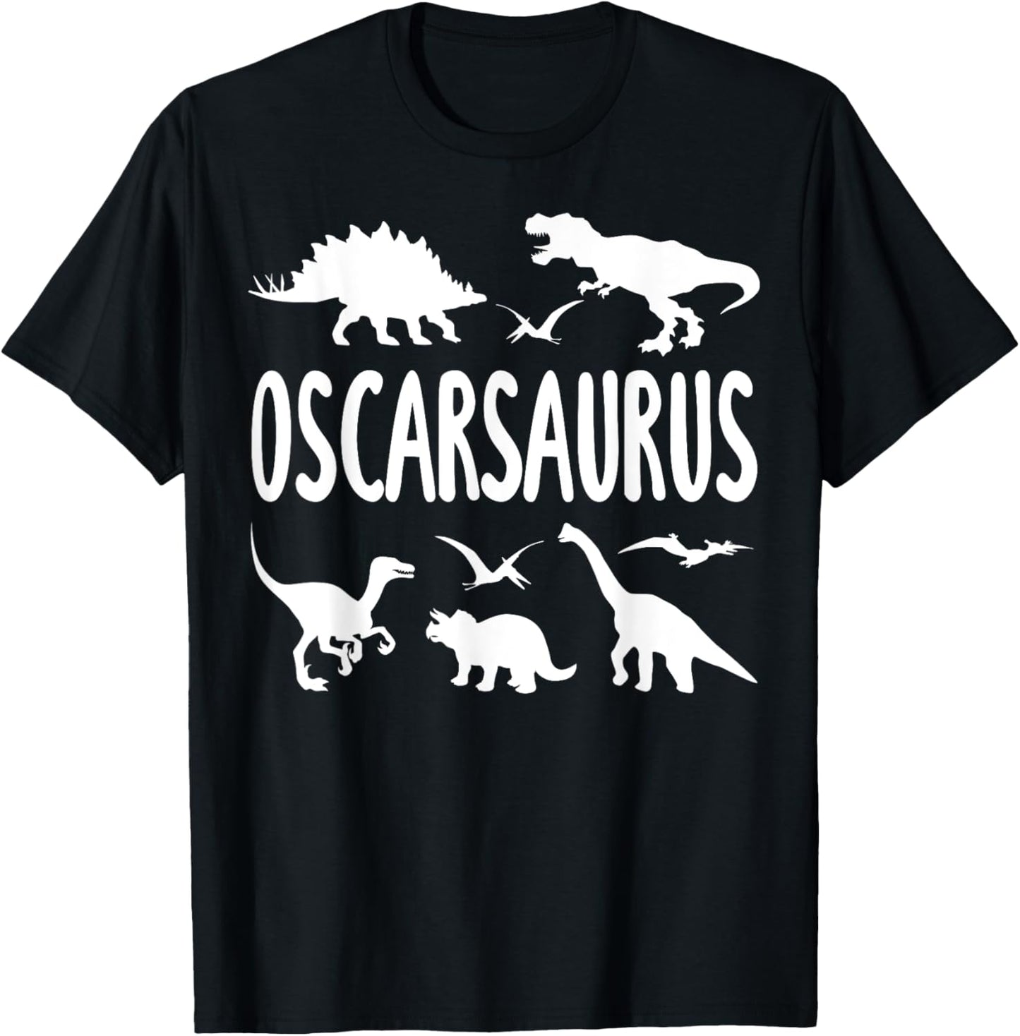 Dinosaur T Rex Dino Oscar Oscarsaurus Boys Name T-Shirt