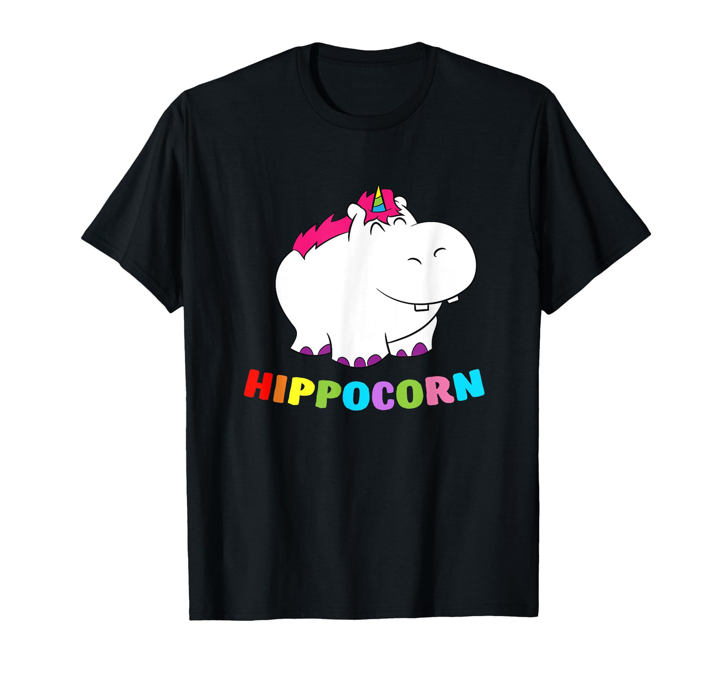Funny Hippo Hippocorn Unicorn Hippo Birthday Hippo T-Shirt