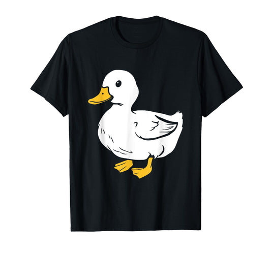 American White Pekin Duck Cute cartoon Duck Funny Duckling T-Shirt