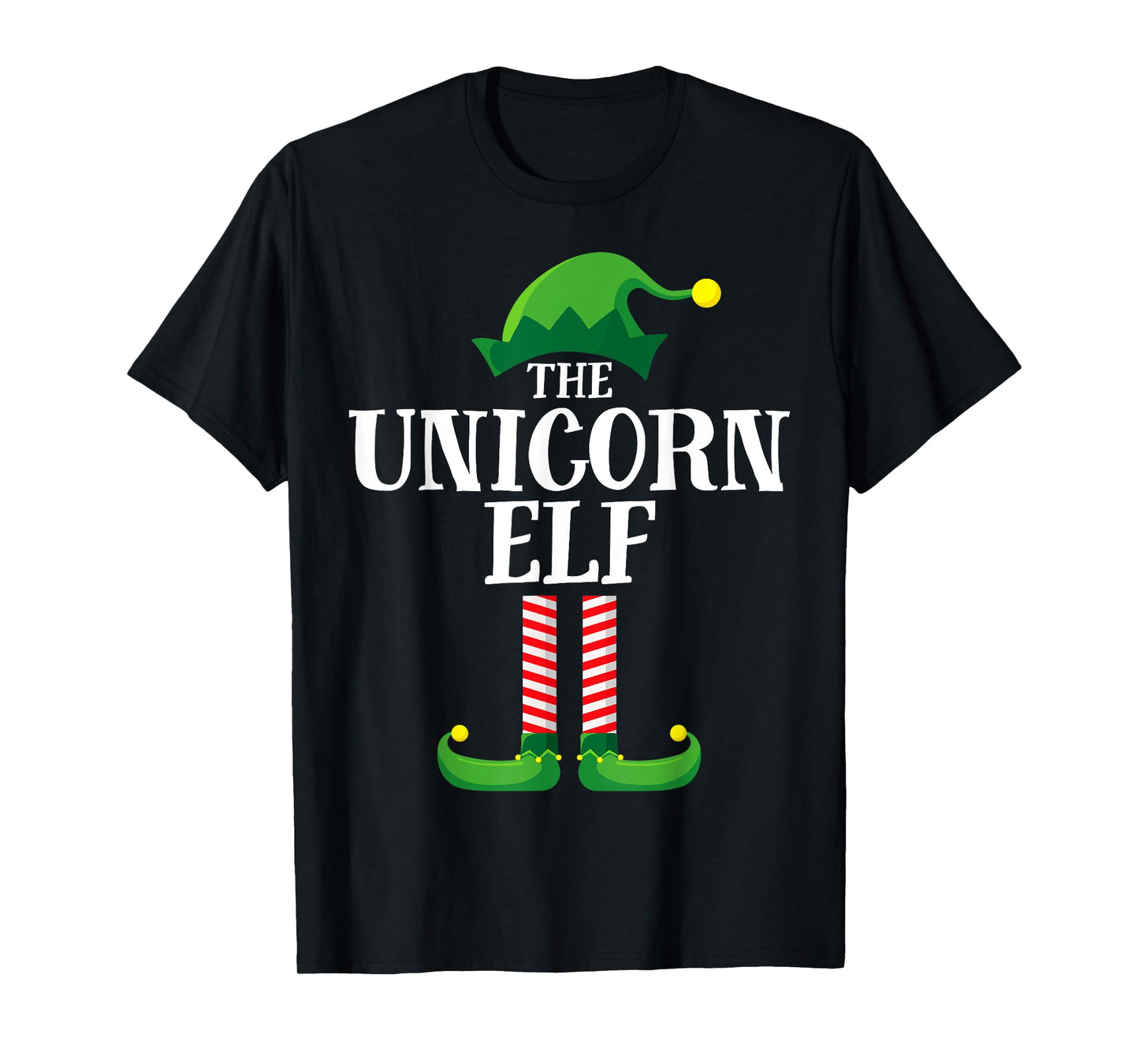 Unicorn Elf Matching Family Group Christmas Party Pyjamas T-Shirt