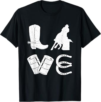 Cool Barrel Racing Gift For Women Girls Rodeo Show Lovers T-Shirt