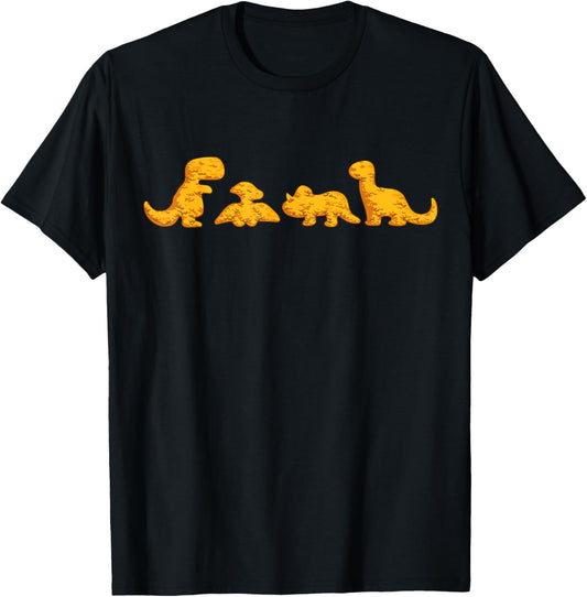 Dino Chicken Nugget Funny Dinosaur Shape Nuggets Nug Lover T-Shirt