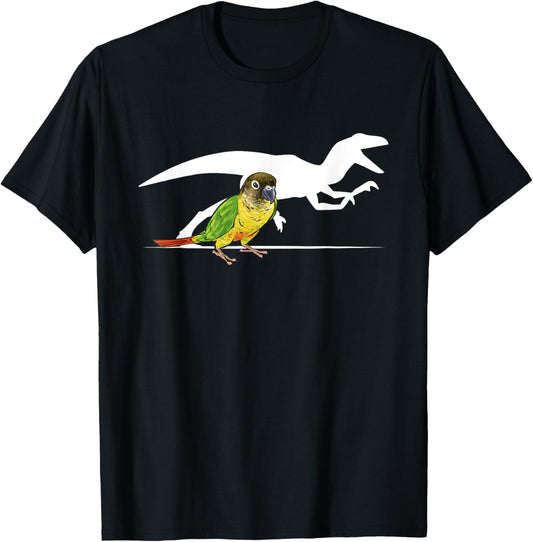 Green Cheeked Conure Raptor Dinosaur Parrot Bird Conure T-Shirt