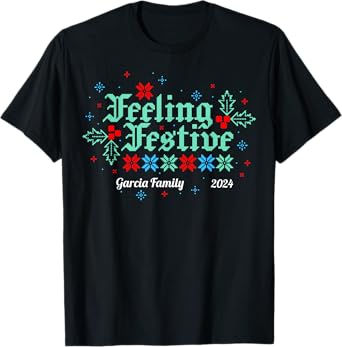 Custom Matching Family Christmas T-Shirt for Men, Women and Kids - Personalize for your Family