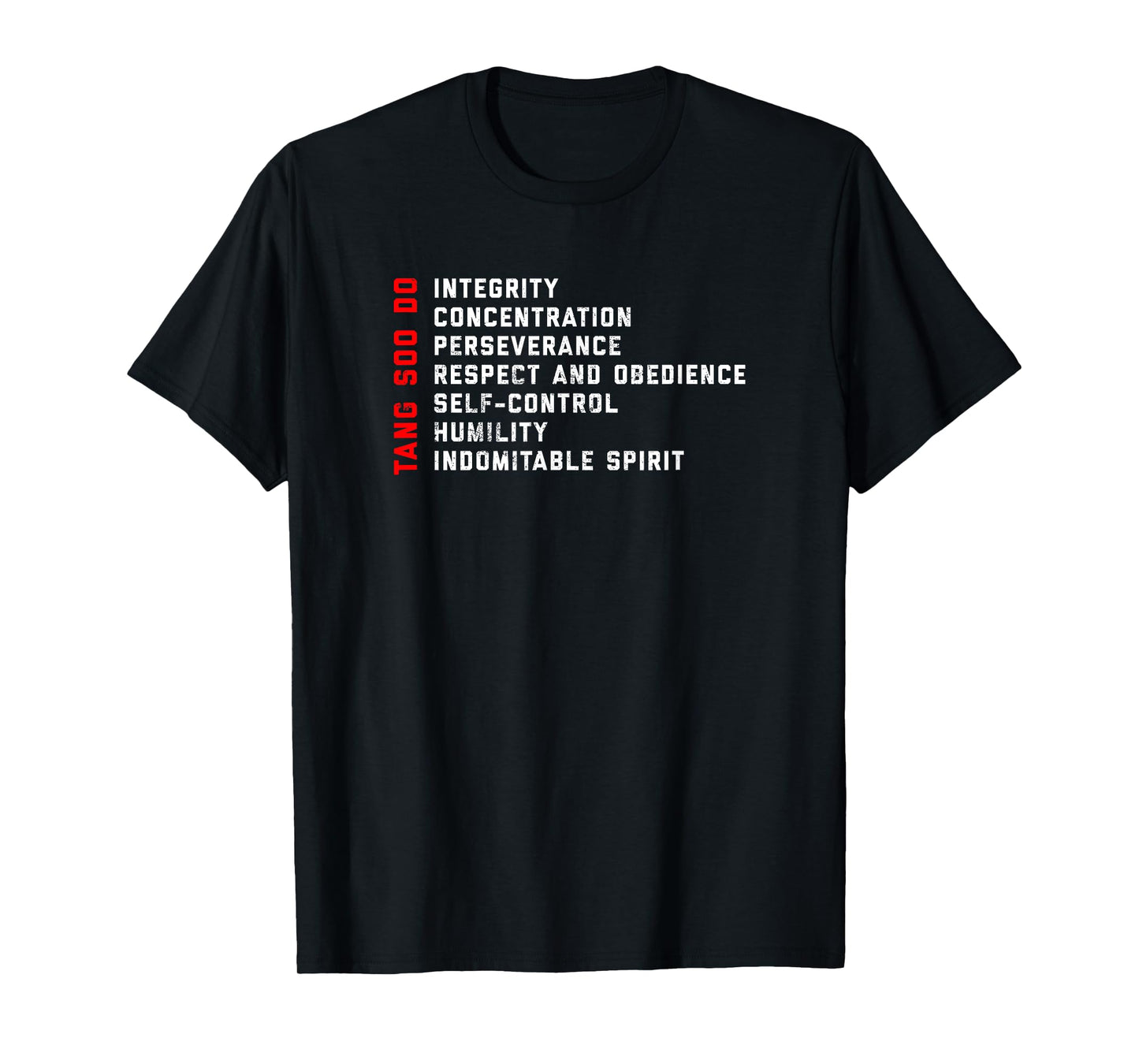 Tang Soo Do Martial Arts 7 Tenets T-Shirt