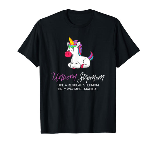 Unicorn StepMom Shirt, Step Mom of the Birthday Girl Shirt T-Shirt