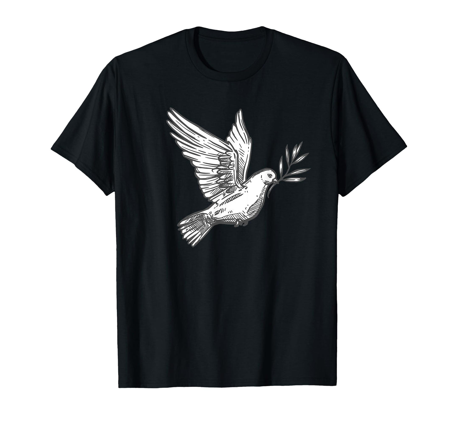 Flying Lonesome Peace Dove Pigeon Bird Lover Gift Men Women T-Shirt