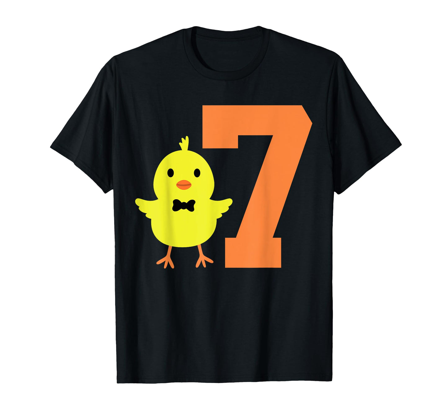 Kids 7th Birthday Chicken Themed Cute 7 Year Old Boys Chick T-Shirt