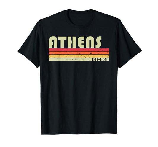 ATHENS GA GEORGIA Funny City Home Roots Gift Retro 70s 80s T-Shirt