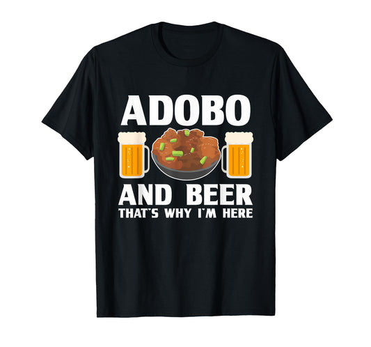 Adobo and Beer Filipino Pride Chicken Philippines Pinoy T-Shirt